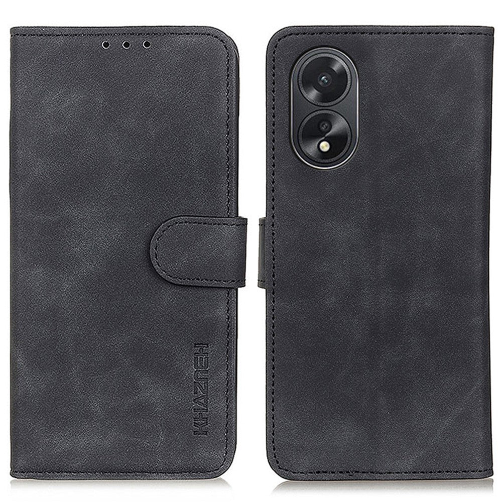 KHAZNEH Skal För Oppo A38 4G Reptåligt Retro Textur Stativ Läder mobilskal