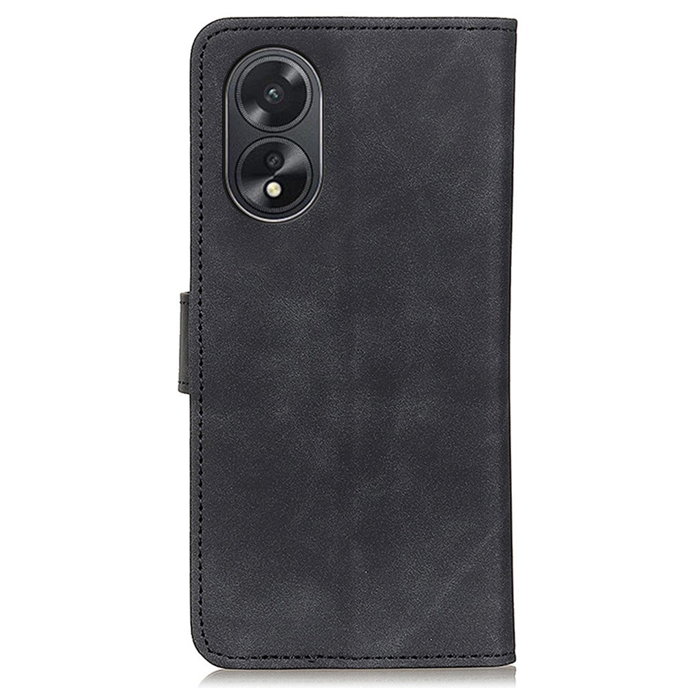 KHAZNEH For Oppo A38 4G Case Anti-Scratch Retro Texture Stand Leather Phone Cover