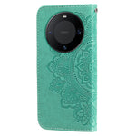For Huawei Mate 60 Case Floral Pattern PU Leather Wallet Stand Phone Cover