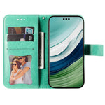 For Huawei Mate 60 Case Floral Pattern PU Leather Wallet Stand Phone Cover