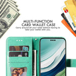 For Huawei Mate 60 Case Floral Pattern PU Leather Wallet Stand Phone Cover