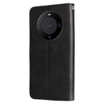For Huawei Mate 60 Case Anti-Scratch Shell Zipper Pocket Wallet Stand Phone Cover
