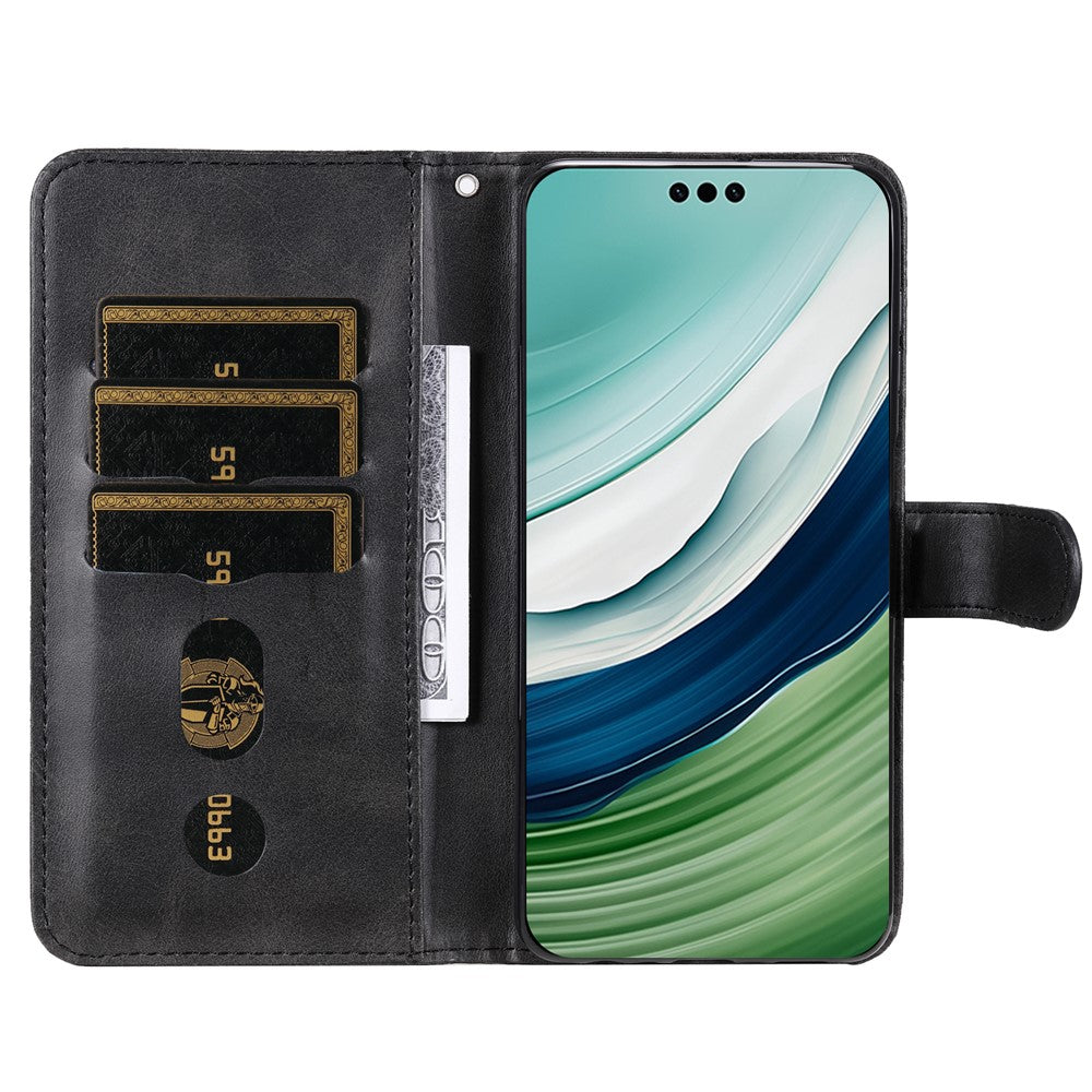 For Huawei Mate 60 Case Anti-Scratch Shell Zipper Pocket Wallet Stand Phone Cover
