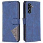 BINFEN COLOR til Samsung Galaxy A05s 4G Telefonetuier Pung Stand Geometri Præg Lædercover