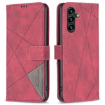 BINFEN COLOR til Samsung Galaxy A05s 4G Telefonetuier Pung Stand Geometri Præg Lædercover