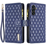 BINFEN COLOR BF Style-15 For Samsung Galaxy A05s 4G Case Zipper Pocket Leather Wallet Stand Phone Cover