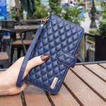 BINFEN COLOR BF Style-15 For Samsung Galaxy A05s 4G Case Zipper Pocket Leather Wallet Stand Phone Cover