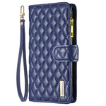 BINFEN COLOR BF Style-15 For Samsung Galaxy A05s 4G Case Zipper Pocket Leather Wallet Stand Phone Cover