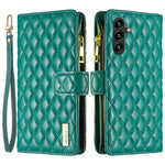 BINFEN COLOR BF Style-15 For Samsung Galaxy A05s 4G Case Zipper Pocket Leather Wallet Stand Phone Cover