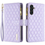 BINFEN COLOR BF Style-15 For Samsung Galaxy A05s 4G Case Zipper Pocket Leather Wallet Stand Phone Cover
