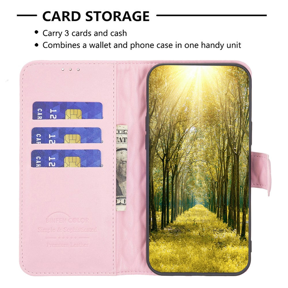 BINFEN COLOR BF Style-14 for Samsung Galaxy A05s 4G Case Imprinted Wallet Stand Leather Phone Cover