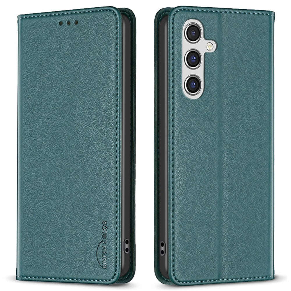 BINFEN COLOR BF18 For Samsung Galaxy A05s 4G Case Card Holder Phone Pouch PU Leather Stand Cover