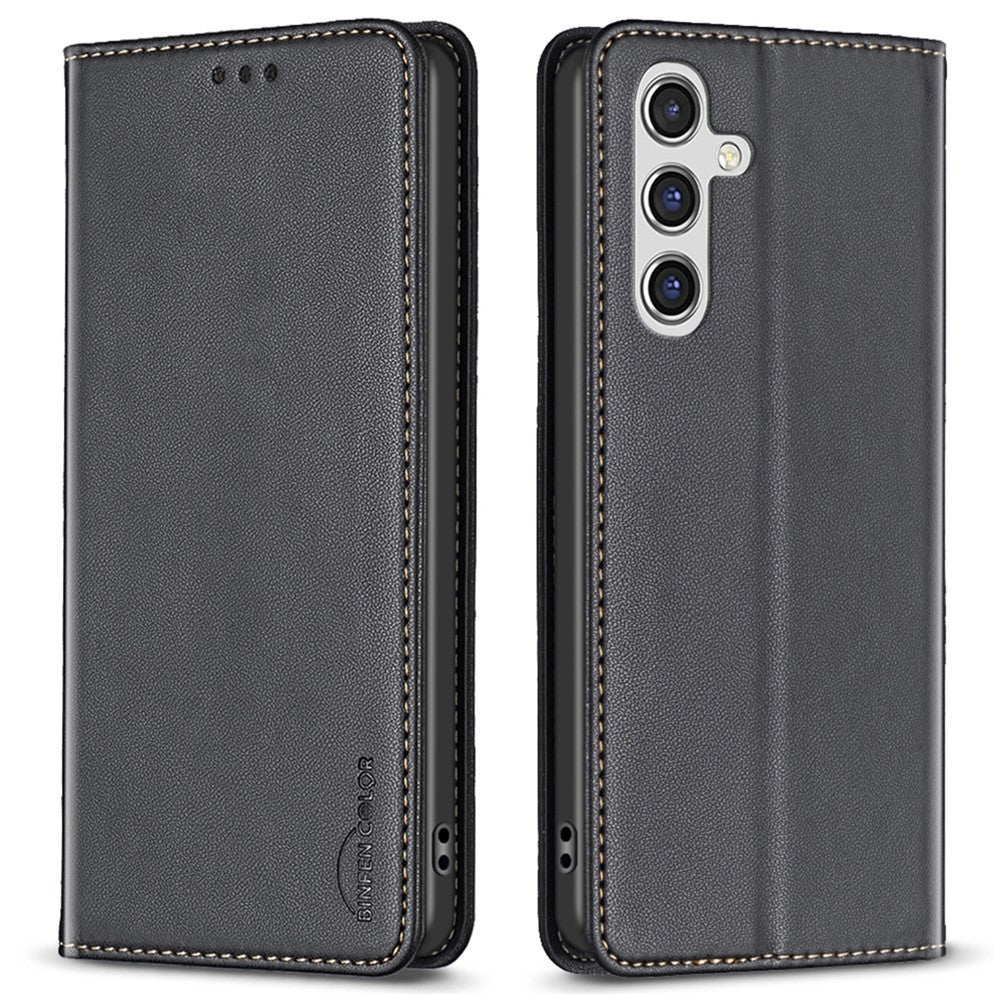 BINFEN COLOR BF18 For Samsung Galaxy A05s 4G Case Card Holder Phone Pouch PU Leather Stand Cover