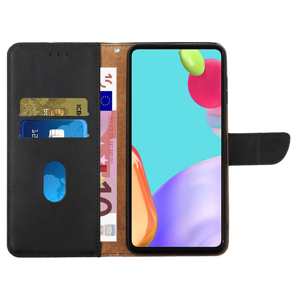 HT02 For Samsung Galaxy A05s 4G Case Anti-Scratch Genuine Cow Leather Phone Cover