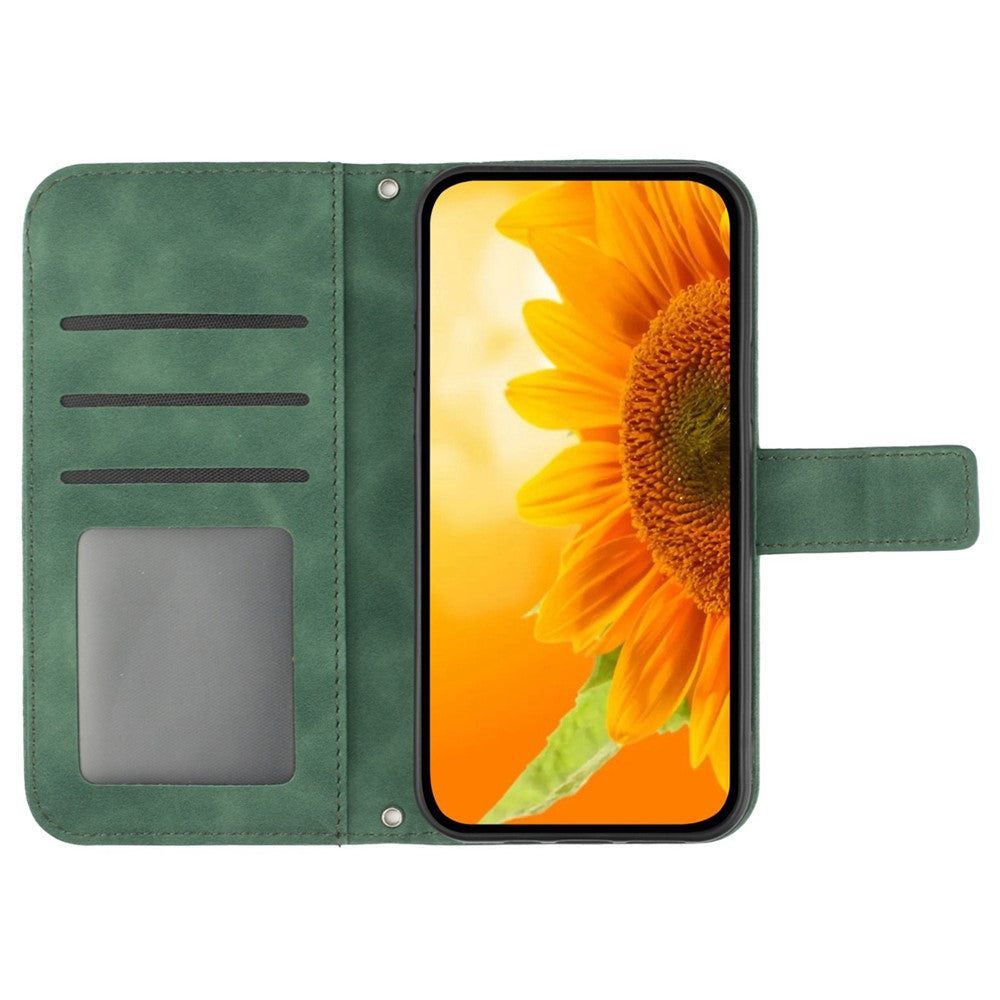 HT04 For Samsung Galaxy A05s 4G Cover Imprinted Wallet Stand Leather Phone Case with Hand Strap