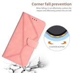 HT05 For Samsung Galaxy A05 4G Case PU Leather Imprinted Line Phone Stand Cover