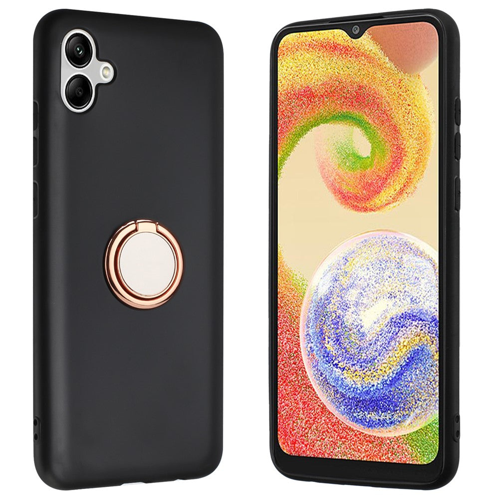 Til Samsung Galaxy A05 4G Beskyttelsescover Mat TPU Kickstand Telefoncover