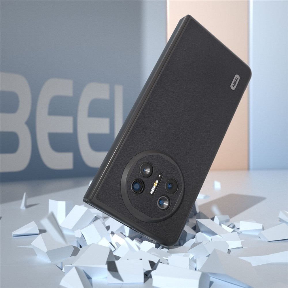 ABEEL For Huawei Mate X5 Case Smooth-touch Genuine Cow Leather+PC Protective Cover