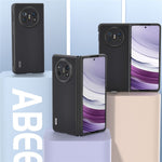 ABEEL For Huawei Mate X5 Case Smooth-touch Genuine Cow Leather+PC Protective Cover