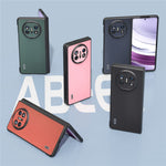 ABEEL For Huawei Mate X5 Case Smooth-touch Genuine Cow Leather+PC Protective Cover