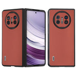 ABEEL For Huawei Mate X5 Case Smooth-touch Genuine Cow Leather+PC Protective Cover