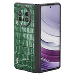 ABEEL For Huawei Mate X5 Protective Case Genuine Cow Leather+PC Crocodile Texture Cover