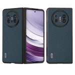 ABEEL For Huawei Mate X5 Case Genuine Cow Leather+PC Litchi Texture Phone Cover