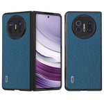 ABEEL For Huawei Mate X5 Phone Case Litchi Texture Genuine Cow Leather Back Cover