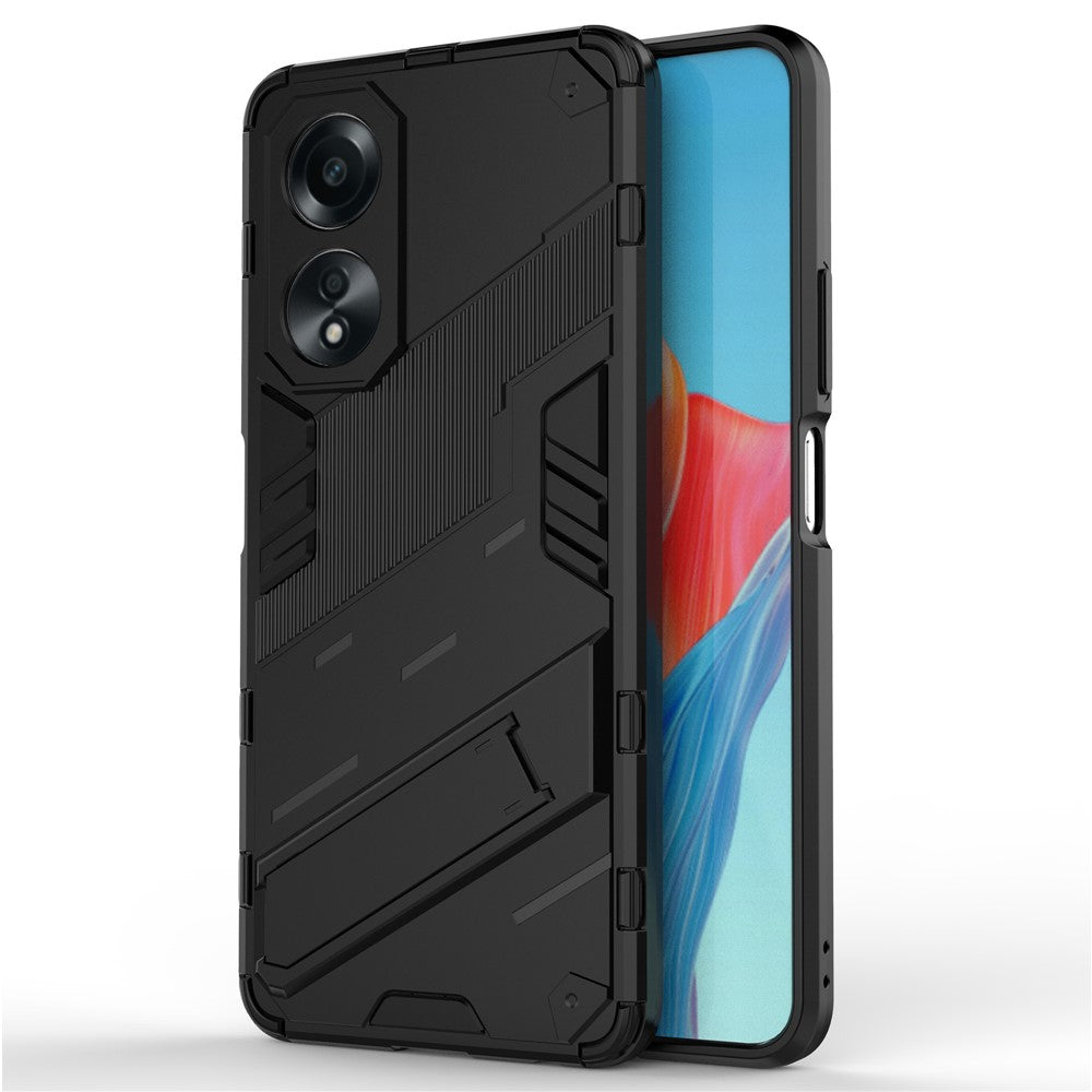 Oppo A58 4G-skal PC+TPU stötsäkert mobilskal med stöd