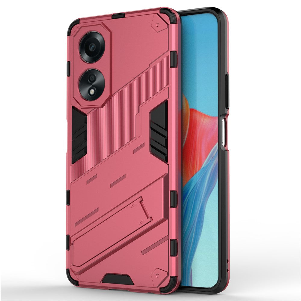For Oppo A58 4G Cover PC+TPU Shockproof Kickstand Phone Case