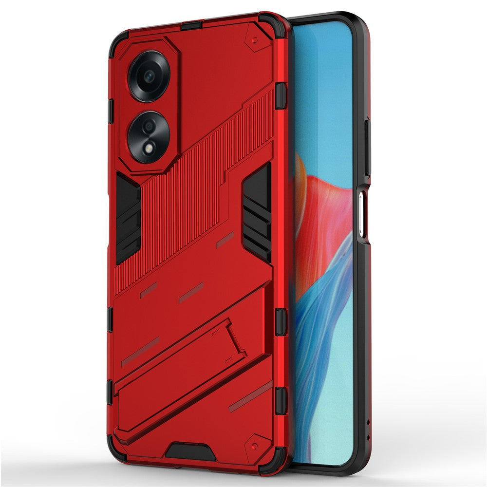 For Oppo A58 4G Cover PC+TPU Shockproof Kickstand Phone Case