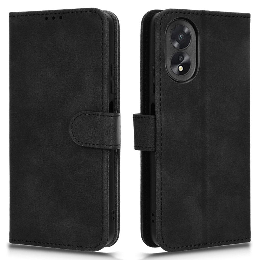 Oppo A18 4G / A38 4G Fodral Läder Plånboksfodral Skin-touch mobilskal