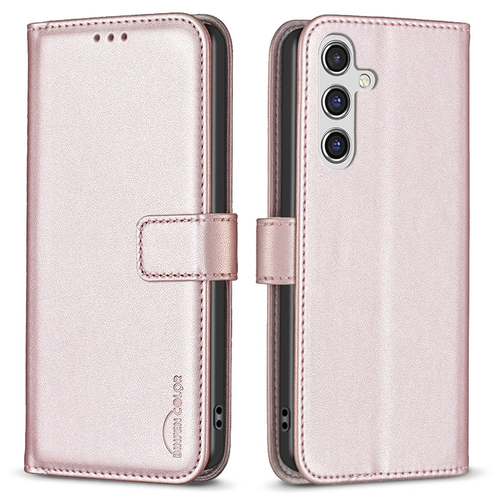 BINFEN COLOR BF17 For Samsung Galaxy A15 4G Case Leather Wallet Phone Cover