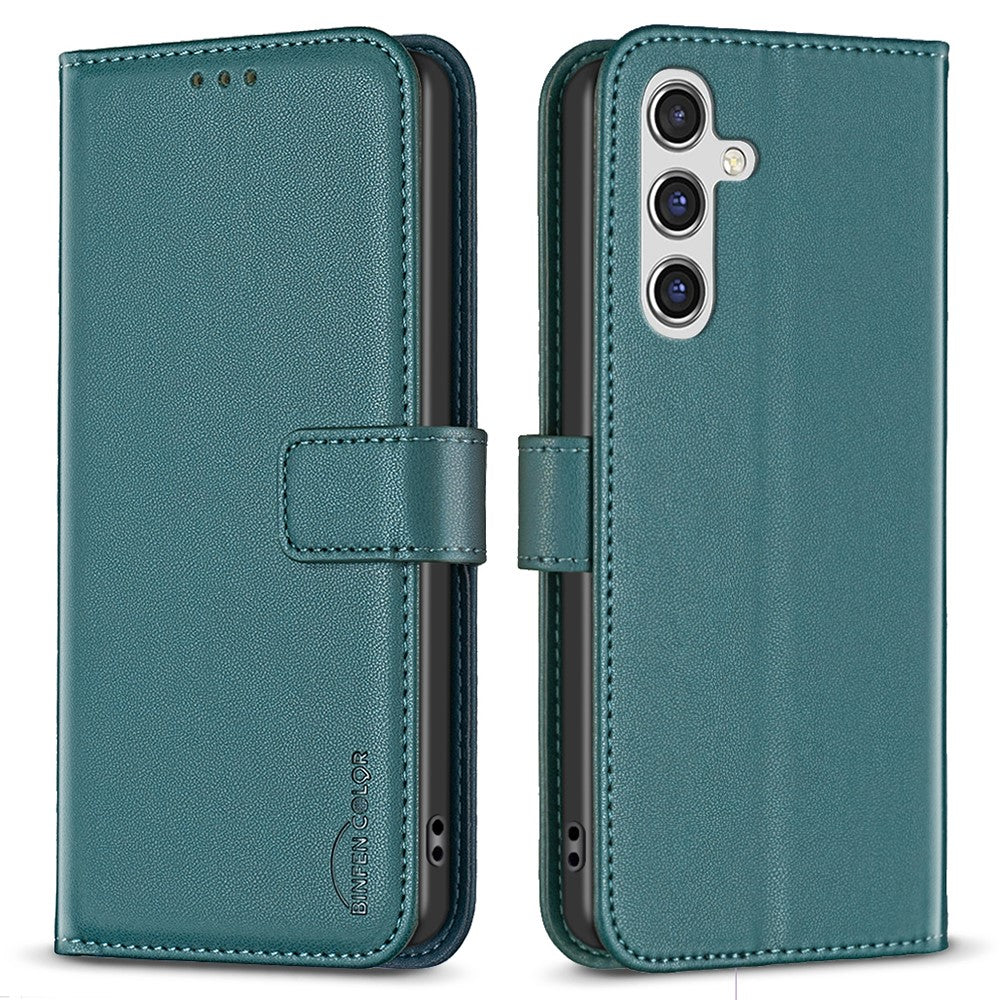 BINFEN COLOR BF17 For Samsung Galaxy A15 4G Case Leather Wallet Phone Cover