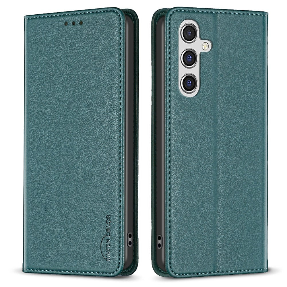 BINFEN COLOR BF18 til Samsung Galaxy A15 4G etui kortholder PU læder standcover