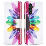 Til Samsung Galaxy A15 4G etui med mønstertryk PU-læderpung telefoncover