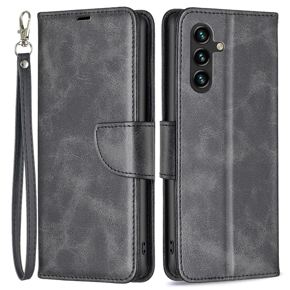 Til Samsung Galaxy A15 4G etui Standpung Tekstureret PU-læder mobiltelefoncover