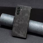 Til Samsung Galaxy A15 4G etui Standpung Tekstureret PU-læder mobiltelefoncover