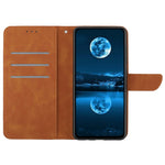 HT05 For Motorola Edge 40 Neo 5G Case PU Leather Wallet Lines Imprint Phone Cover