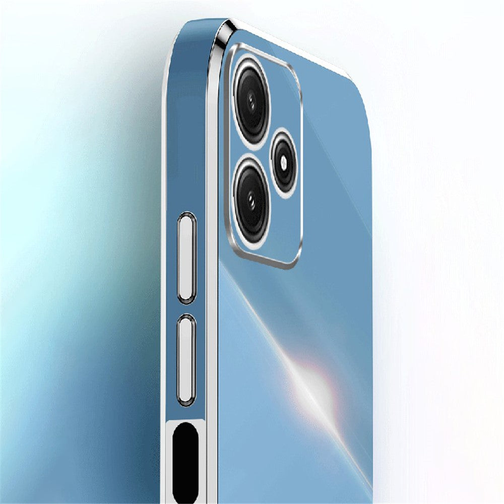XINLI För Xiaomi Redmi Note 12R 5G Skal Elektropläterad Guldkant TPU mobil Baksida