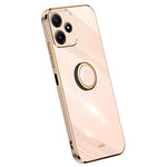 XINLI För Xiaomi Redmi Note 12R 5G TPU-skydd Elektropläterat mobilskal med ringstativ