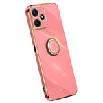 XINLI För Xiaomi Redmi Note 12R 5G TPU-skydd Elektropläterat mobilskal med ringstativ
