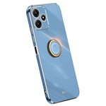 XINLI För Xiaomi Redmi Note 12R 5G TPU-skydd Elektropläterat mobilskal med ringstativ