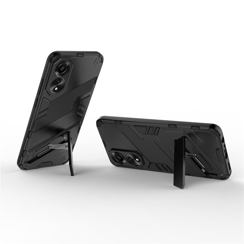 Oppo A78 4G-skal PC+TPU Stativ Fallsäkert mobilskal