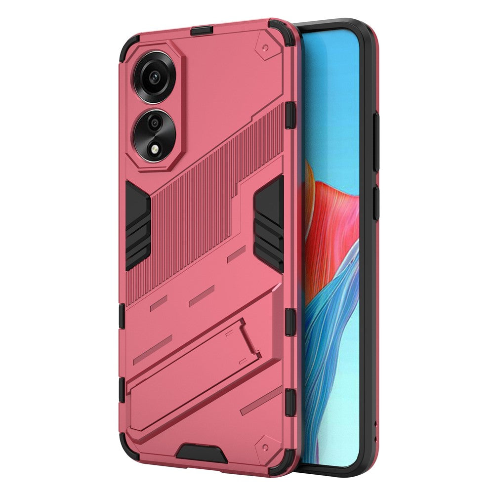 Oppo A78 4G-skal PC+TPU Stativ Fallsäkert mobilskal
