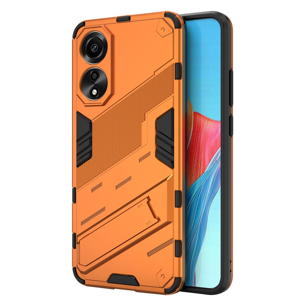 Oppo A78 4G-skal PC+TPU Stativ Fallsäkert mobilskal