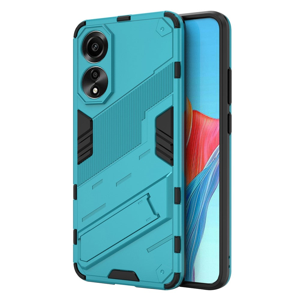 Oppo A78 4G-skal PC+TPU Stativ Fallsäkert mobilskal