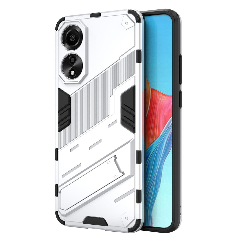 Oppo A78 4G-skal PC+TPU Stativ Fallsäkert mobilskal