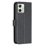 BINFEN COLOR BF17 For Motorola Moto G54 5G Leather Cover Flip Stand Wallet Phone Case