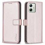 BINFEN COLOR BF17 For Motorola Moto G54 5G Leather Cover Flip Stand Wallet Phone Case